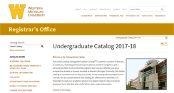 Desktop Screenshot of catalog.wmich.edu