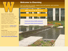 Tablet Screenshot of elearning.wmich.edu